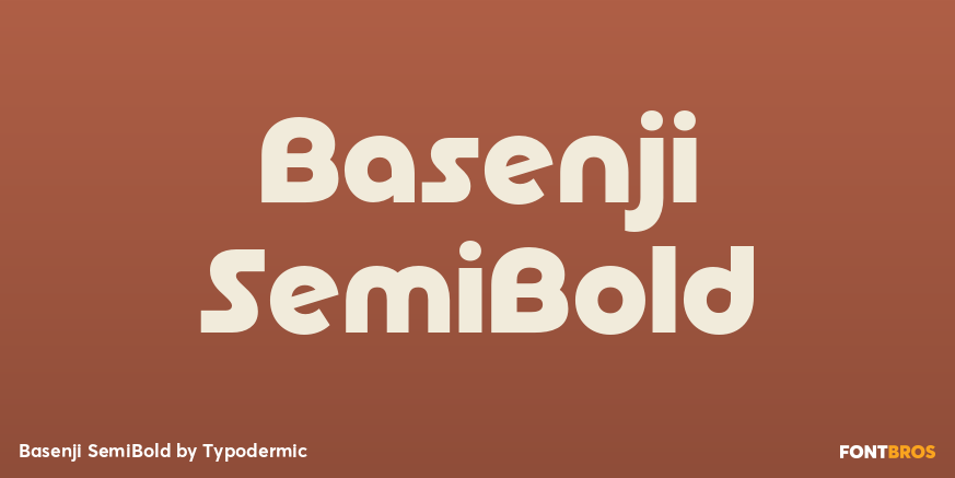 Basenji SemiBold Poster
