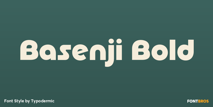 Basenji Bold Poster