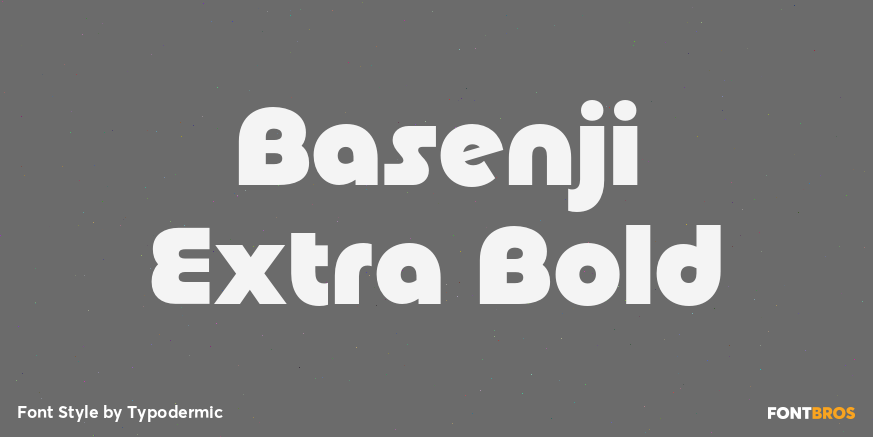 Basenji Extra Bold Poster