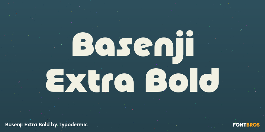 Basenji Extra Bold Poster