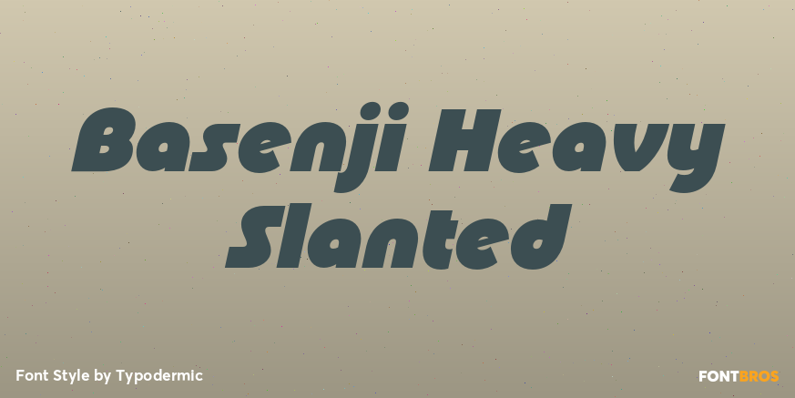 Basenji Heavy Slanted Poster