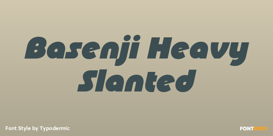 Basenji Heavy Slanted Poster