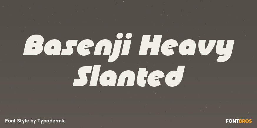 Basenji Heavy Slanted Poster