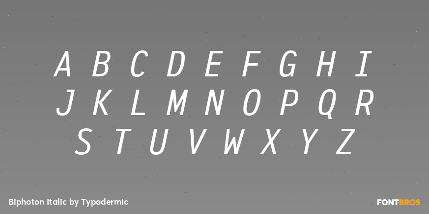 Biphoton Italic Font Poster #2