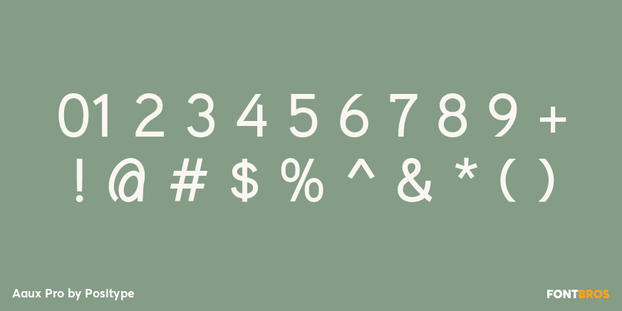 Aaux Pro Font Poster #1