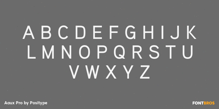 Aaux Pro Font Poster #2