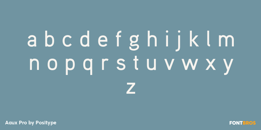 Aaux Pro Font Poster #3