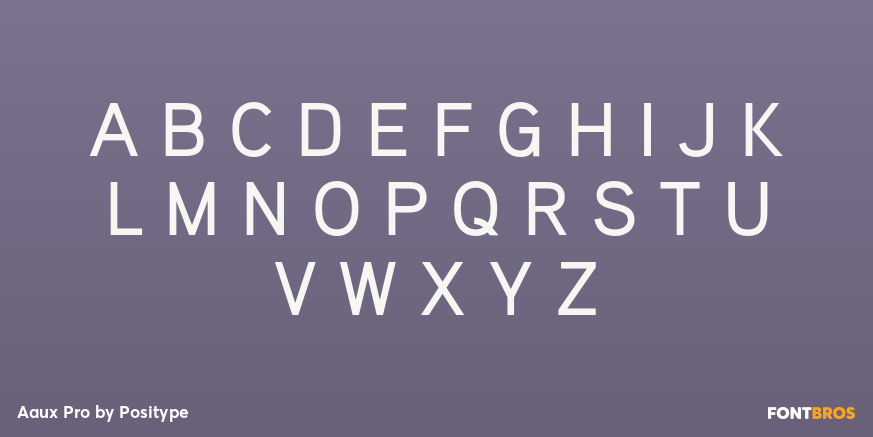 Aaux Pro Font Poster #1