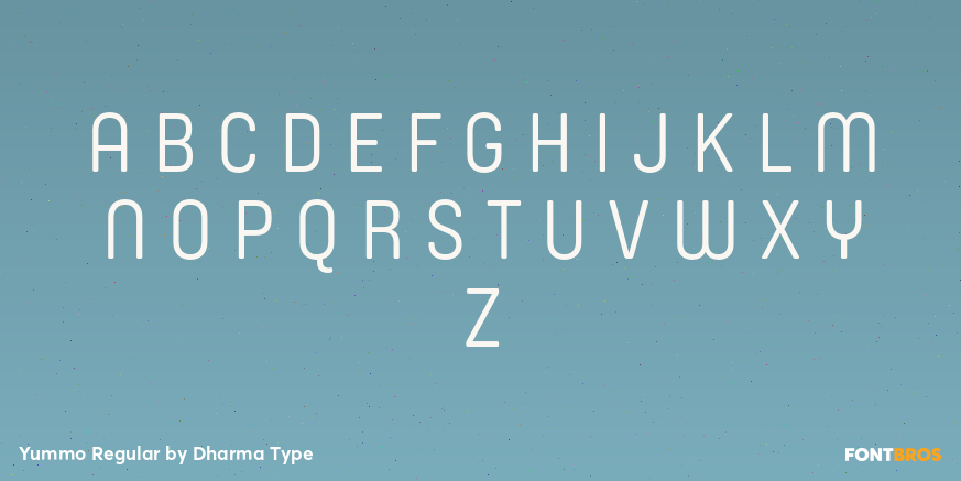 Yummo Regular Font Poster #2
