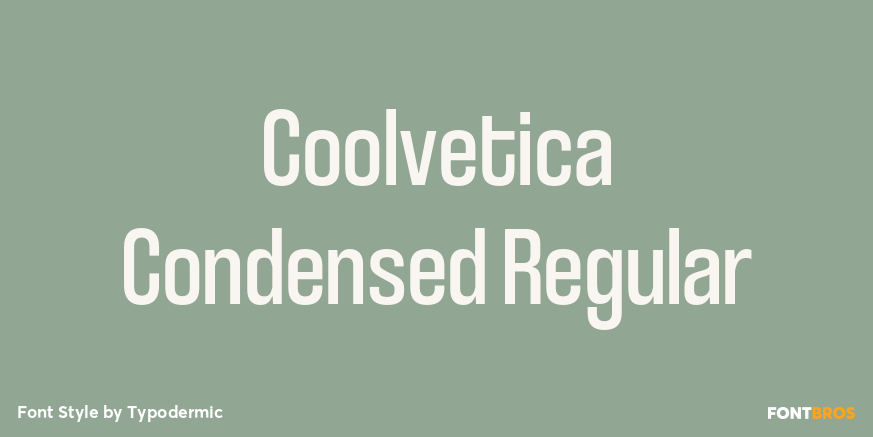 Coolvetica Condensed Regular Poster