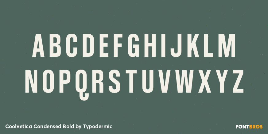 Coolvetica Condensed Bold Font Poster #2