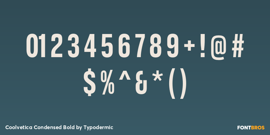 Coolvetica Condensed Bold Font Poster #4