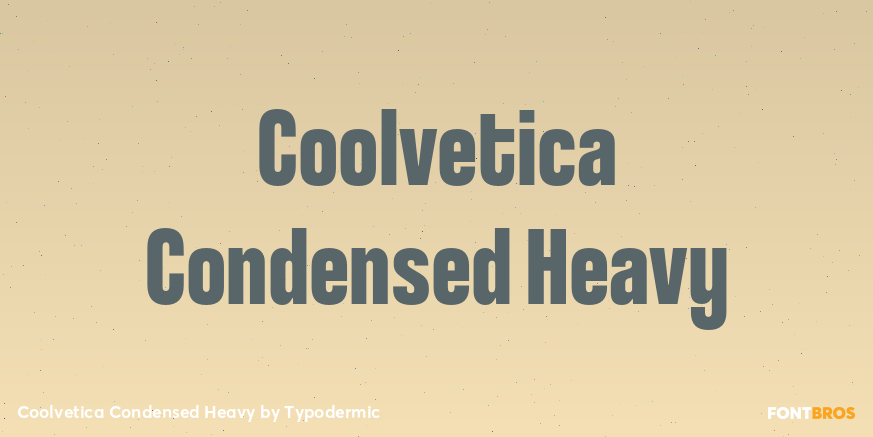 Coolvetica Condensed Heavy Font Poster #1