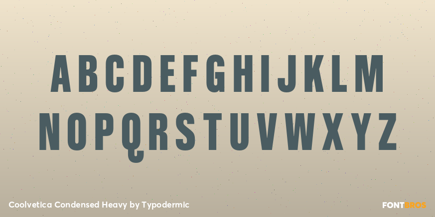 Coolvetica Condensed Heavy Font Poster #2
