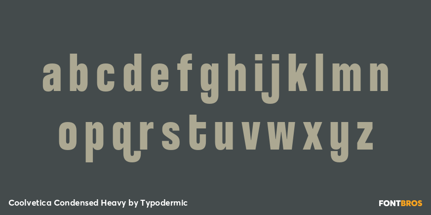 Coolvetica Condensed Heavy Font Poster #3