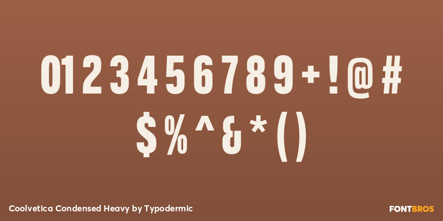 Coolvetica Condensed Heavy Font Poster #4