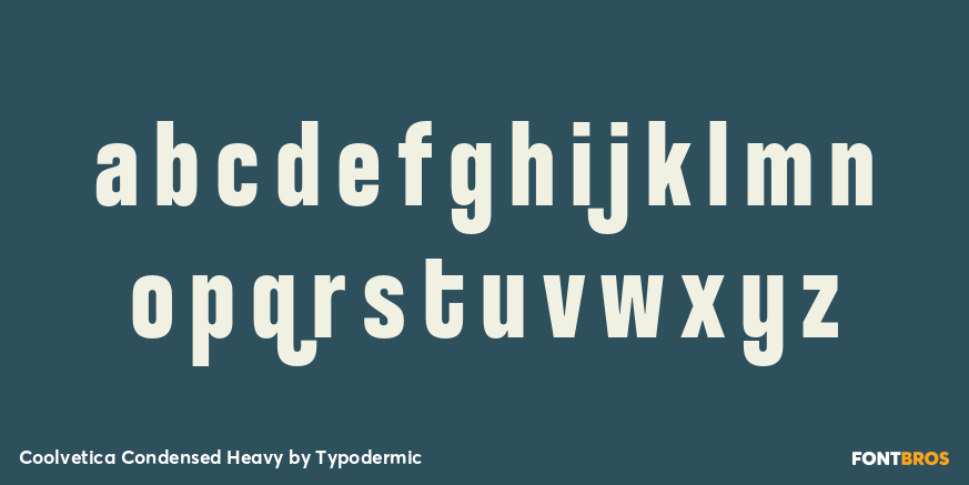 Coolvetica Condensed Heavy Font Poster #1
