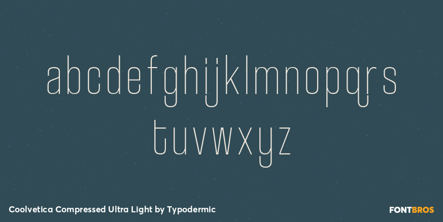 Coolvetica Compressed Ultra Light Font Poster #1