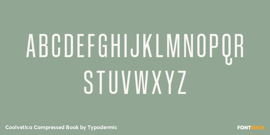 Coolvetica Compressed Book Font Poster #2
