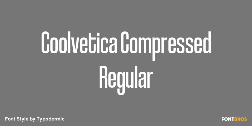 Coolvetica Compressed Regular Poster