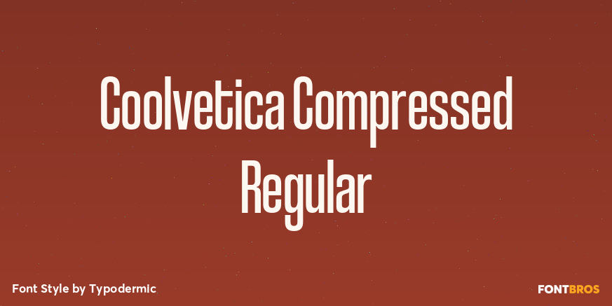 Coolvetica Compressed Regular Poster