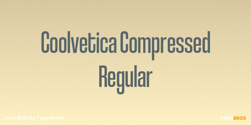 Coolvetica Compressed Regular Poster