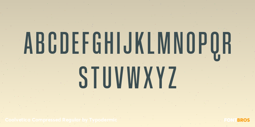 Coolvetica Compressed Regular Font Poster #2