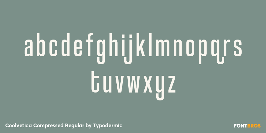Coolvetica Compressed Regular Font Poster #3