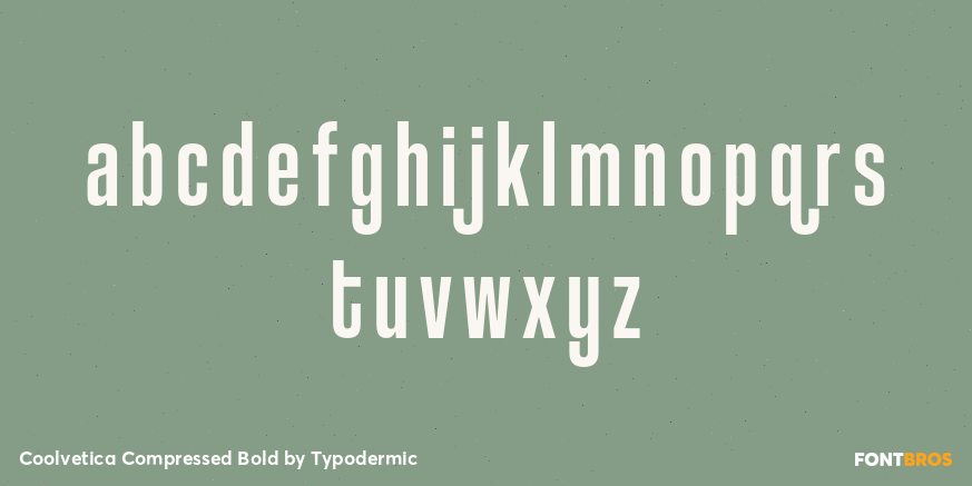 Coolvetica Compressed Bold Font Poster #3