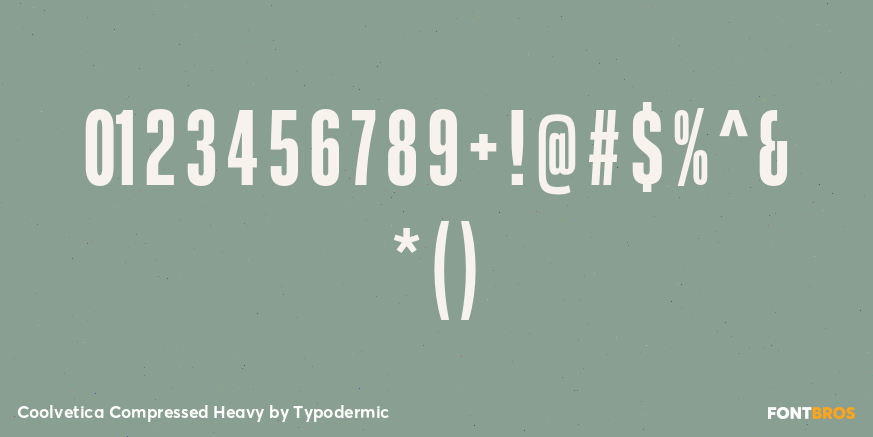 Coolvetica Compressed Heavy Font Poster #4