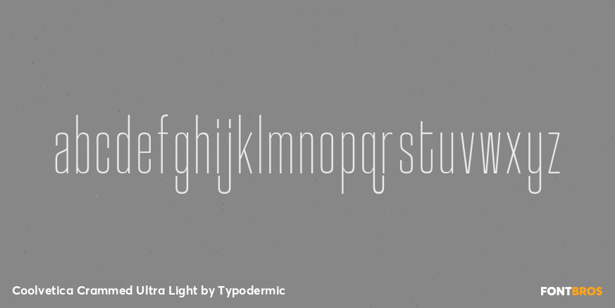 Coolvetica Crammed Ultra Light Font Poster #3