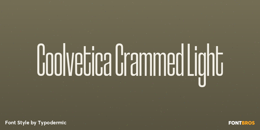 Coolvetica Crammed Light Font Poster #1