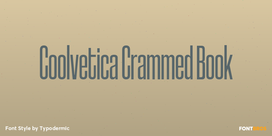 Coolvetica Crammed Book Font Poster #1