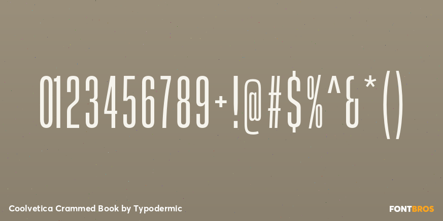 Coolvetica Crammed Book Font Poster #1