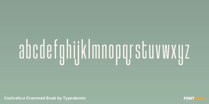 Coolvetica Crammed Book Font Poster #3