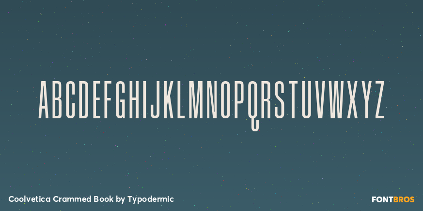 Coolvetica Crammed Book Font Poster #1