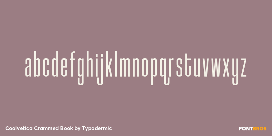 Coolvetica Crammed Book Font Poster #1