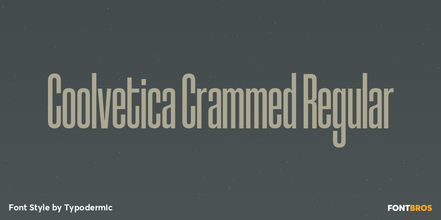 Coolvetica Crammed Regular Poster