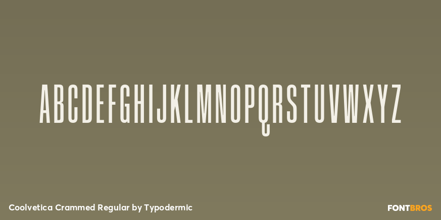 Coolvetica Crammed Regular Font Poster #2