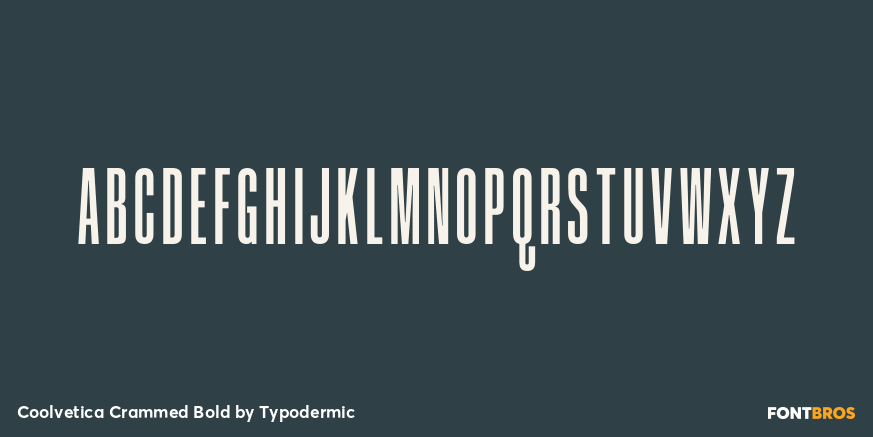 Coolvetica Crammed Bold Font Poster #2