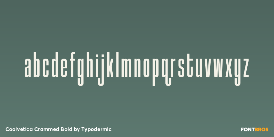 Coolvetica Crammed Bold Font Poster #3
