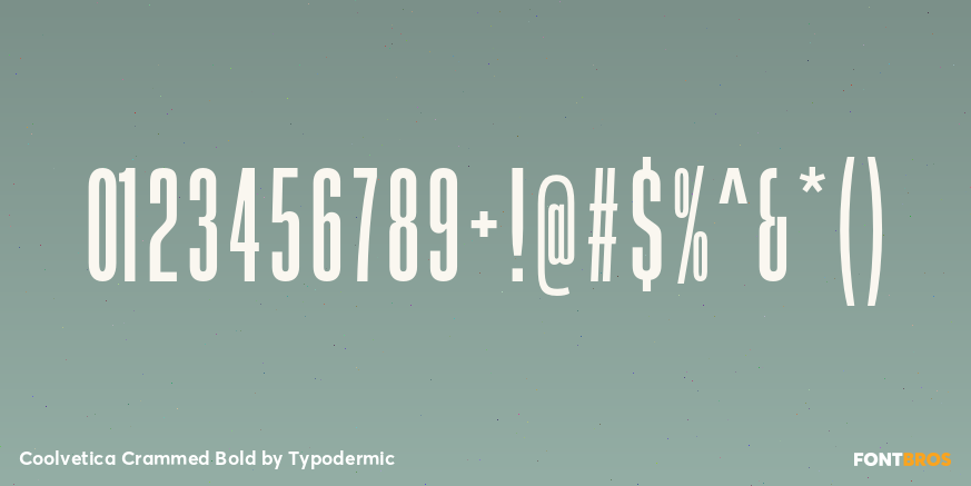 Coolvetica Crammed Bold Font Poster #4