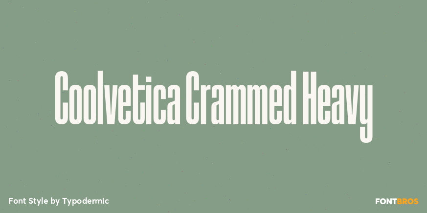 Coolvetica Crammed Heavy Font Poster #1