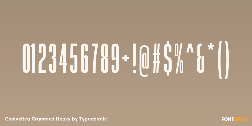 Coolvetica Crammed Heavy Font Poster #1