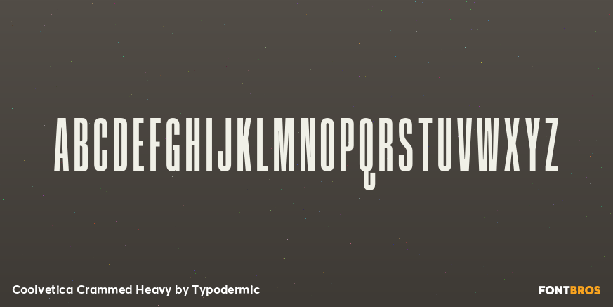 Coolvetica Crammed Heavy Font Poster #1