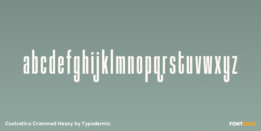 Coolvetica Crammed Heavy Font Poster #1