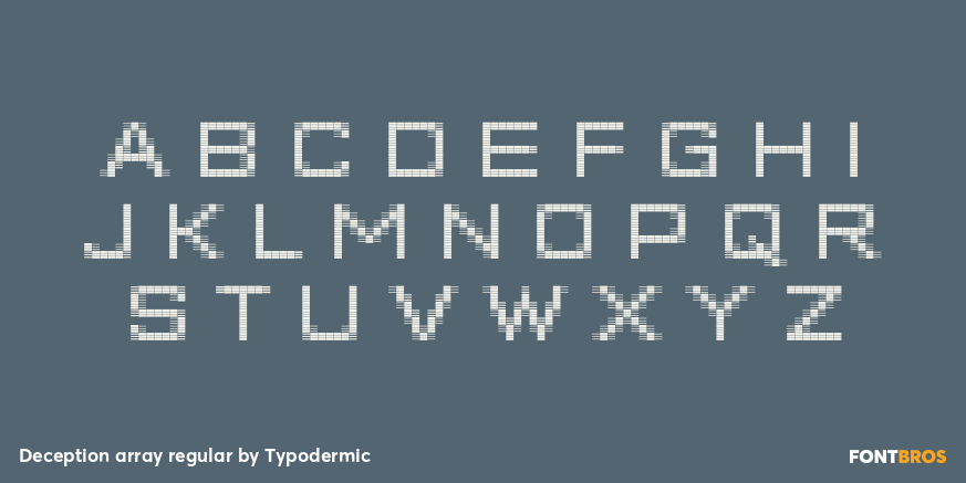 Deception array regular Font Poster #2