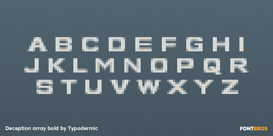 Deception array bold Font Poster #1
