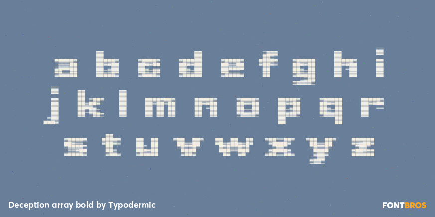 Deception array bold Font Poster #1