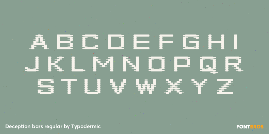 Deception bars regular Font Poster #2